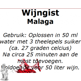 Wijngistsachet Malaga 5 gram