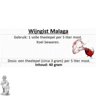 Wijngist Malaga 40 gram