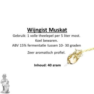 Wijngist Muskat 40 gram