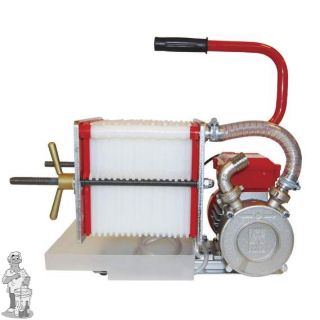 RVS platenfilter 2020 voor OLIE met pomp 18 platen