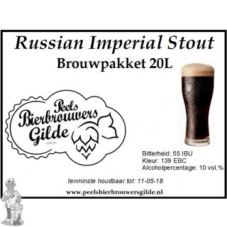 Peels Bierbrouwpakket Russian Imperial Stout 20 Liter