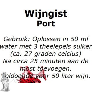 Wijngistsachet Port