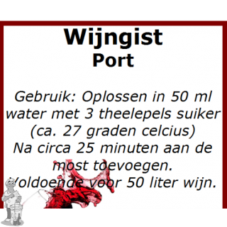 Wijngistsachet Port