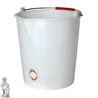 Emmer wit 14 liter zonder deksel + giettuit