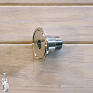 Tri clamp 1,5" TC naar 1/2" male NPT  