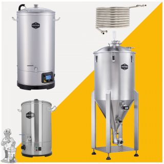 Brew Monk Mega Deal: Brew Monk B70 wifi & C80 conisch gistingsvat & Counterflow chiller & spoelwaterverwarmer