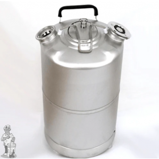 Reinigingsvat met aanluitingen voor tapkoppelingen