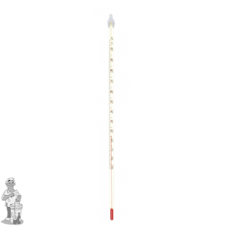 Rode alcohol thermometer -20 graden +110- graden