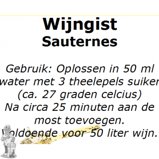 Wijngistsachet Sauterne 5 gram