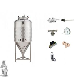 Speidel RVS druktank 625 liter conisch 1.2 bar  KIT (Verkrijgbaar op bestelling).