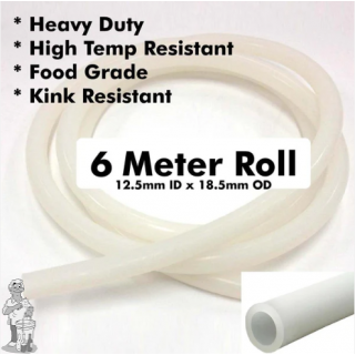 Siliconenslang rol 6 meter 12.5 x 18.5 mm Heavy Duty