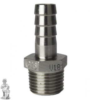 slangtuit inox 1" M / 26mm