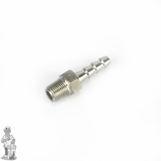 Slangtuit van 1/4" BSP naar 8mm slangnippel.