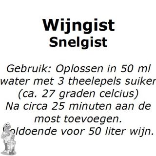 Wijngistsachet Snelgist 5 gram