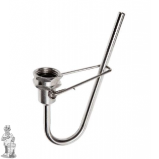 Rvs flessenwasser voor op de kraan