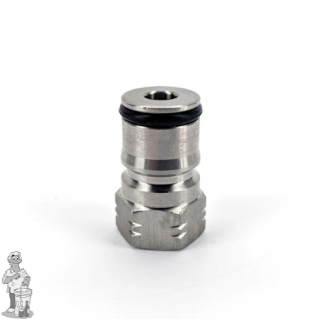 steek-ventiel inox vloeistof & Co2 voor soda-keg
