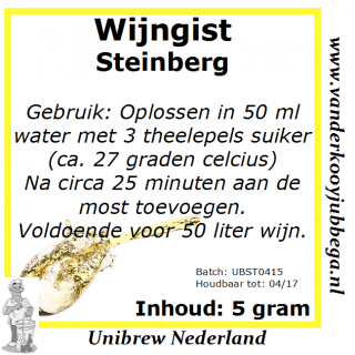 Wijngistsachet Steinberg