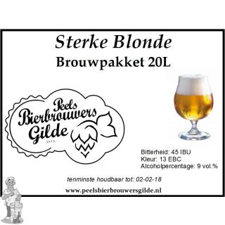 Peels Bierbrouwpakket Sterke Blonde 20 Liter