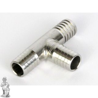 T-stuk met 13mm slangnippel (1/2")