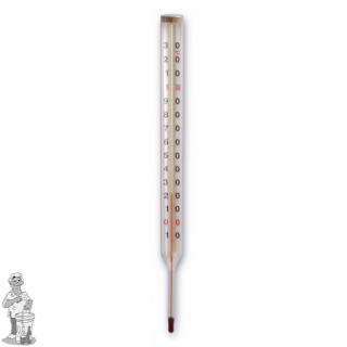 THERMOMETERGLAS 300 MM 0 .. + 130 ° C GECONTROLEERD