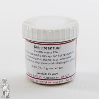 Barnsteenzuur per pot 25 gram