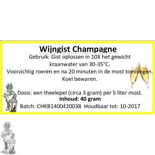 Wijngist Champagne 40 gram