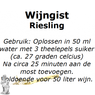 Wijngistsachet Riesling 5 gram