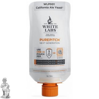 White labs WLP001 California Ale - vloeibare gist - PurePitch™ Next Generation. 
