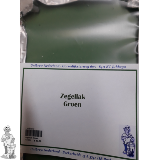 Zegellak / wax olijfgroen 750 gram.