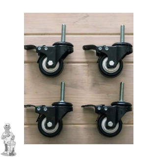  Ss Brewtech™ zwenkwiel voor Chronical Fermenter 53 l (14 gal) en 64 l (17 gal) - 4 st.