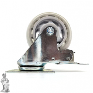 Zwenkwiel 100mm Heavy duty vergrendelbaar