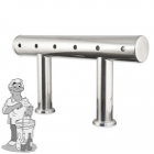 Tapzuil voor 6 taps Geborsteld RVS
