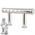 Tapzuil voor 8 taps Geborsteld RVS
