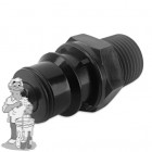 JoinTech verbindingsstuk mannelijk met auto-sluiting x 1/2 inch schroefdraad