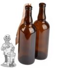 Bierfles Belge 75 cl, bruin, kurkmondig , doos 12 st.