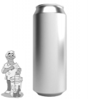 Cannular Aluminium CDL blikken 50 cl per 162 verpakt. zonder deksel