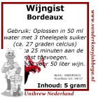 Wijngistsachet Bordeaux