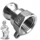 Cam Lock type B mannelijk x 1/2" vrouwelijk