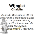 Wijngistsachet Chablis 5 gram