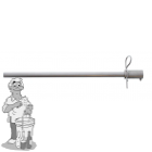MattMill Roeras KIWE 50  voor 50  liter pannen  ( lengte 400 mm).
