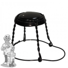 Draadkorfjes zwart met zwart deksel per 100 stuks