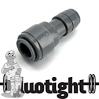 Duotight 6,35 mm (¼") vrouwelijk x 9,5 mm 3/8 vrouwelijk verloopstuk