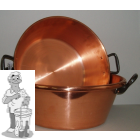 Confituurkookpot / jam kook pan 27- 38cm 9 l koper (alle vuren, geen inductie)