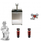 Kegerator Series X.1 3 taps ruimte voor 3 OXEBAR 20 LITER (inclusief 3 oxebar 20 liter)