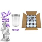 Mason Jars van 1 liter met deksels - 12 stuks (Haul)