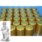Krimpcapsules Groot goud 34,5x55 100st