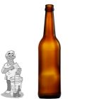 Bier fles Long Neck 50 cl bruin per 12 stuks