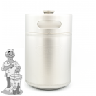 Kegland DRUKVAT 5 liter RVS