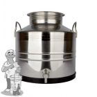 Transportvat / olie/ olijfolie inox  30 Liter plus kraan