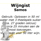 Wijngistsachet Samos 5 gram